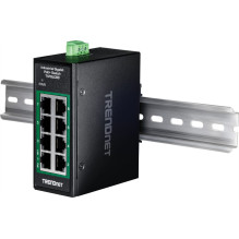 Switch TRENDnet TI-PGLC80 8-port industrial gigabit PoE+ DIN rail (TI-PGLC80)