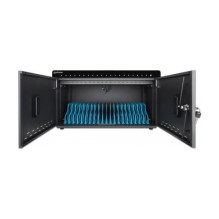 Manhattan iPad to 11" 20-bay Charging Cabinet Desktop via USB-C, Also other tablets and smartphones (with device to
