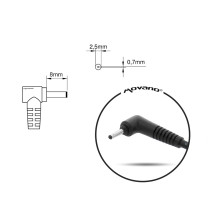 Movano charger 19v 2.1a (2.5x0.7) 40W for Asus