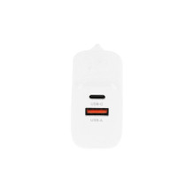 Movano GaN 20W USB-C PD + USB-A Charger (White)