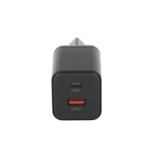 Movano GaN 45W USB-C PD + USB-A Charger (Black)