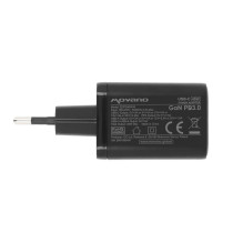 Movano GaN 45W USB-C PD + USB-A Charger (Black)