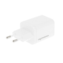 Movano GaN 65W 2x USB-C PD + USB-A Charger (White)