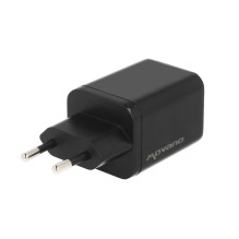 Movano GaN 65W 2x USB-C PD + USB-A Charger (Black)
