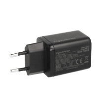 Movano GaN 65W 2x USB-C PD + USB-A Charger (Black)