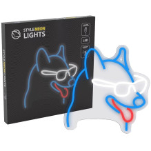 MANTA Neon Lights Dog with...