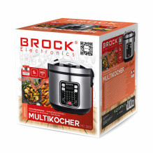 Brock MC 3203 Daugiafunkcis puodas 5L 900W, Juoda / Plieninė