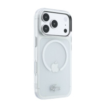 Dėklas Lacoste IML Frosted Petit Pique Metal Logo MagSafe Apple iPhone 18 Pro Dėklas Lacoste IML Frosted Petit Pique Metal Logo MagSafe Apple iPhone 18 Pro