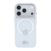 Dėklas Lacoste IML Frosted Petit Pique Metal Logo MagSafe Apple iPhone 18 Pro Max Dėklas Lacoste IML Frosted Petit Pique Metal Logo MagSafe Apple iPhone 18 Pro Max