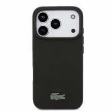 Case Lacoste PVC Iconic Petit Pique Metal Logo MagSafe Apple iPhone 18 Pro black