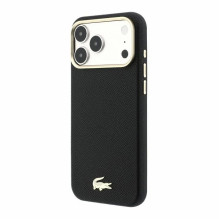 Dėklas Lacoste PU Leather Champs Elysees Gold Logo MagSafe Apple iPhone 18 Pro Max