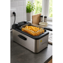 Brock DF 3001 SS 3,2L 2200W, Black / Steel Brock DF 3001 SS 3,2L 2200W, Black / Steel