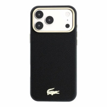 Case Lacoste PU Leather Champs Elysees Gold Logo MagSafe Apple iPhone 18 Pro Max