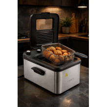 Brock DF 3001 SS 3,2L 2200W, Black / Steel Brock DF 3001 SS 3,2L 2200W, Black / Steel