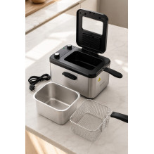 Brock DF 3001 SS 3,2L 2200W, juoda / plienas Brock DF 3001 SS 3,2L 2200W, juoda / plienas