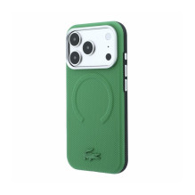 Dėklas Lacoste PVC Petit Pique Semi Wrap Embossed MagSafe Apple iPhone 18 Pro Max žalias Dėklas Lacoste PVC Petit Pique Semi Wrap Embossed MagSafe Apple iPhone 18 Pro Max žalias