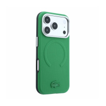 Dėklas Lacoste PVC Petit Pique Semi Wrap Embossed MagSafe Apple iPhone 18 Pro žalias Dėklas Lacoste PVC Petit Pique Semi Wrap Embossed MagSafe Apple iPhone 18 Pro žalias