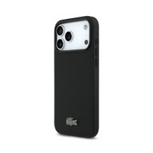 Case Lacoste PVC Petit Pique Semi Wrap Embossed MagSafe Apple iPhone 18 Pro black