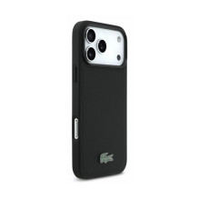 Case Lacoste PVC Petit Pique Semi Wrap Embossed MagSafe Apple iPhone 18 Pro black