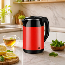 Brock WK 5522 RD virdulys su 360 laipsnių pagrindu 1,8L 1500W Juoda / Red