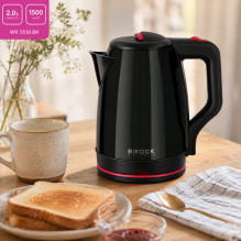 Brock WK 5518 BK virdulys su 360 laipsnių pagrindu 2,0L 1500W Juodas