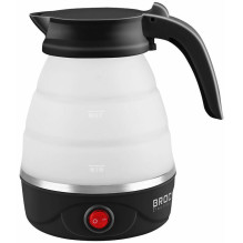 Brock WK 0904 BK Foldable Travel Kettle 0,5L 500W, Black / White