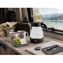 Brock WK 0904 BK Foldable Travel Kettle 0,5L 500W, Black / White