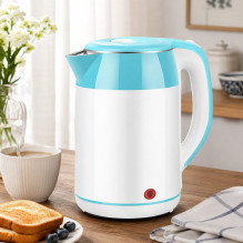 Brock WK 5521 WH Kettle With 360 Degree Base 1,8L 1500W White / Blue Brock WK 5521 WH Kettle With 360 Degree Base 1,8L 1500W White / Blue