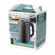 Brock WK 0618 BK elektrinis virdulys su dvigubomis sienelėmis 1,8L 1500W, juodas Brock WK 0618 BK elektrinis virdulys su dvigubomis sienelėmis 1,8L 1500W, juodas