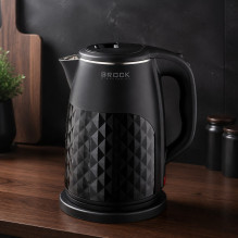 Brock WK 0618 BK elektrinis virdulys su dvigubomis sienelėmis 1,8L 1500W, juodas Brock WK 0618 BK elektrinis virdulys su dvigubomis sienelėmis 1,8L 1500W, juodas
