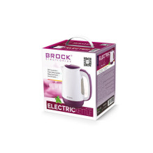 Brock WK 08 PR elektrinis virdulys 1,7L 2000W, balta / violetinė