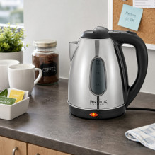 Brock WK 0601 SS Electricl Kettle 1,8L 1500W, Black / Steel