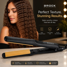 Brock HC 2001 BK Ceramic Hair Crimper 25W, Black Brock HC 2001 BK Ceramic Hair Crimper 25W, Black