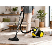 Brock BVC 8056 YT cikloninis dulkių siurblys be maišelio 800W, juodas / geltonas Brock BVC 8056 YT cikloninis dulkių siurblys be maišelio 800W, juodas / geltonas