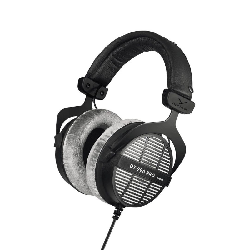 Studio austiņas Beyerdynamic DT 990 PRO 80 Ω, vadu, circumaural, 3 m kabelis, melnas
