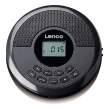 Pārnēsājams CD atskaņotājs Lenco CD-340BK — melns, kompakts dizains