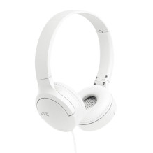 JVC HA-S33UC austiņas ar USB-C, vadu, balss zvaniem un mūzikai, baltas