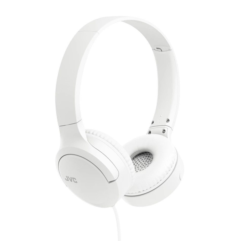 JVC HA-S33UC austiņas ar USB-C, vadu, balss zvaniem un mūzikai, baltas