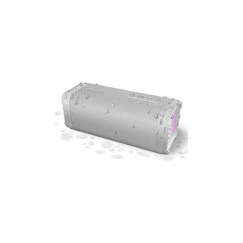 Philips TAS2000W / 00 pārnēsājama 2.1 skaļruņu sistēma — 10 W RMS, Bluetooth, IPX5, balta