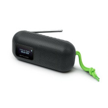Muse M-750 FBT portatīvais Bluetooth skaļrunis ar FM radio, 10 W, ūdensizturīgs, melns