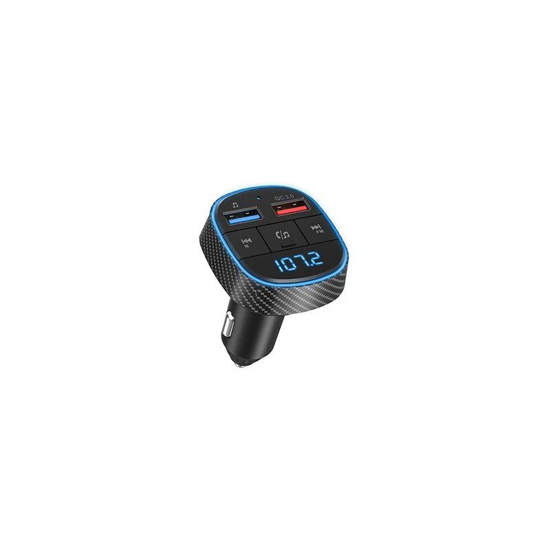 FM raidītājs Navitel BHF02 ar Bluetooth savienojumu automašīnas audio straumēšanai