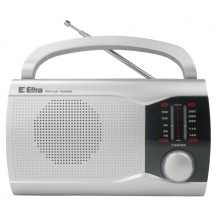 Pārnēsājams radio Eltra EWA Sudrabs — AM / FM uztvērējs, darbojas ar baterijām