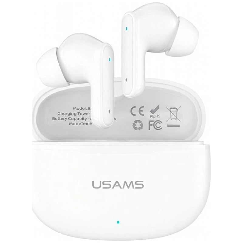 Bezvadu austiņas E05 TWS Bluetooth 6.0 baltas