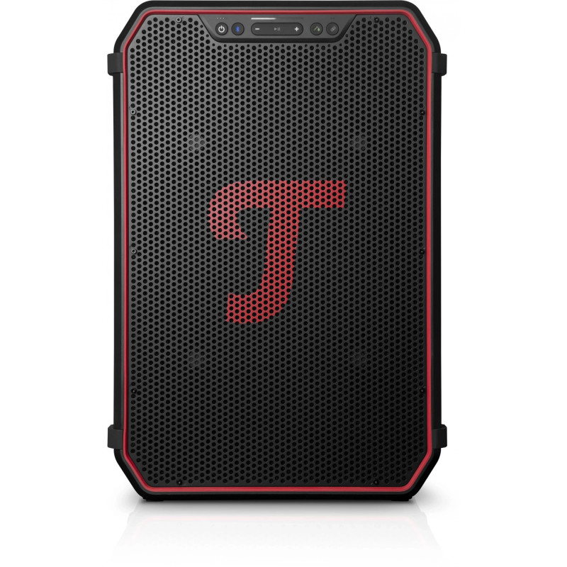 Teufel ROCKSTER NEO bezvadu Bluetooth skaļrunis melns sarkans (107001830)