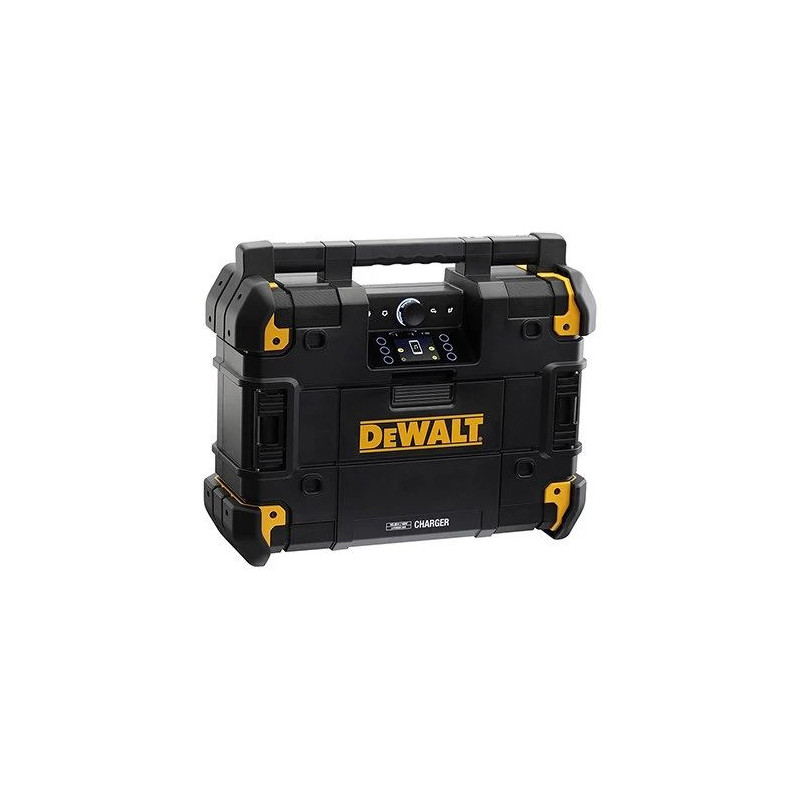Pārnēsājams radio DeWalt DWST1-81078-QW — AM / FM digitālais uztvērējs, LED displejs, 4 skaļruņi, AC / DC barošana, USB 