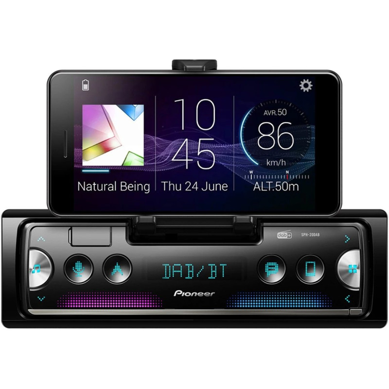 Pioneer SPH-20DAB (1026893) 1 DIN autoraļa uztvērējs ar DAB+ un Bluetooth