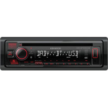 Kenwood KDC-BT450DAB automašīnas multivides uztvērējs Melns 50 W Bluetooth