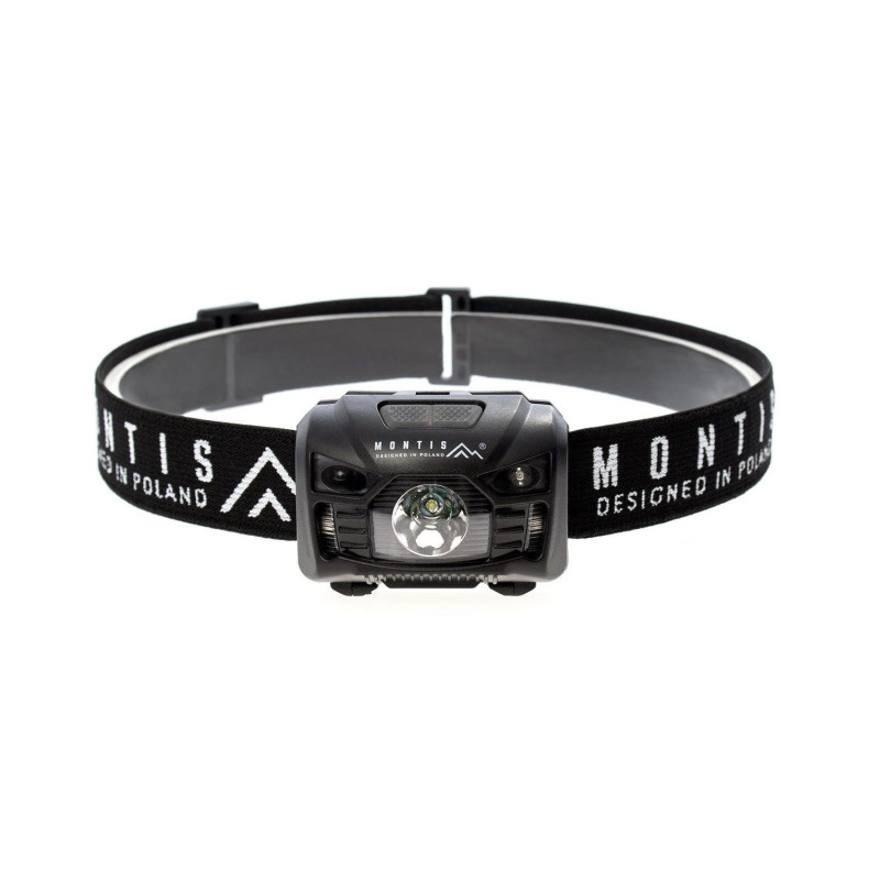 Montis Rechargeable Headband Flashlight with Sensor MT001 Black Headband Flashlight LED