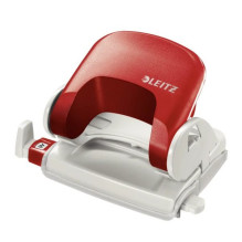 Leitz 5038 caurumotājs 16 lapām, sarkans / balts