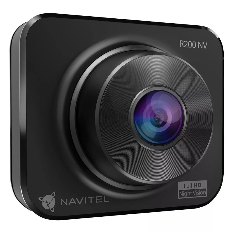 Auto reģistrators Navitel R200 NV — Full HD 1920×1080, 140° skata leņķis, 2 collu ekrāns, MicroSD līdz 64 GB